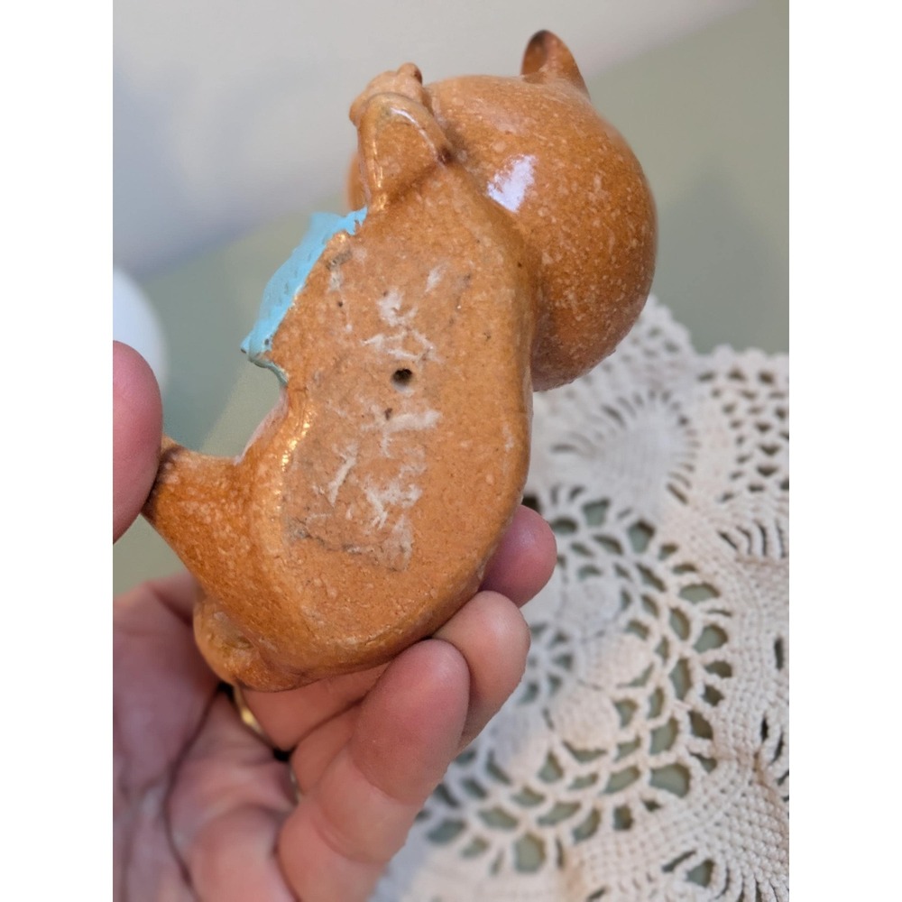 Vintage Ceramic Cat Business Card Holder Cute Kitten Desk‎ Organizer Cottagecore - Picture 4 of 8